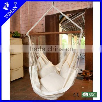 Hi -Tech hammock chair with pad in white