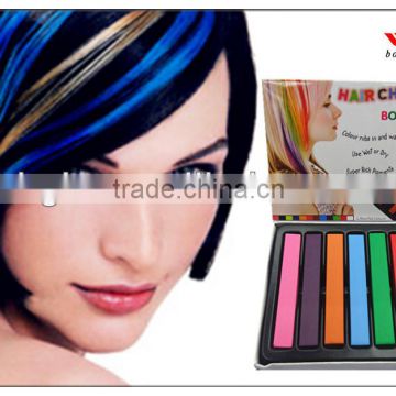 2014 TV hot selling 6colors tempory hair chalk for one time color hair