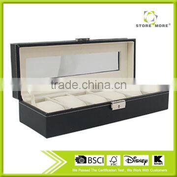 Latest Wholesale leather watch display box jewelry watch box