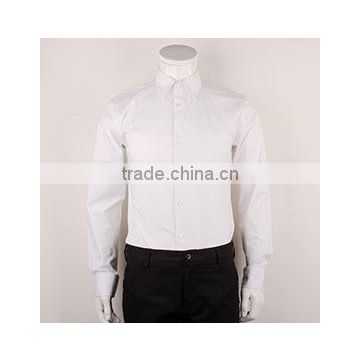 2015 Latest Design Classic Pure White Stylish Formal Shirts for men