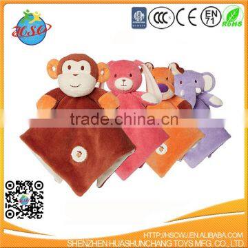 Embroidery Soft Monkey Animal Blanket