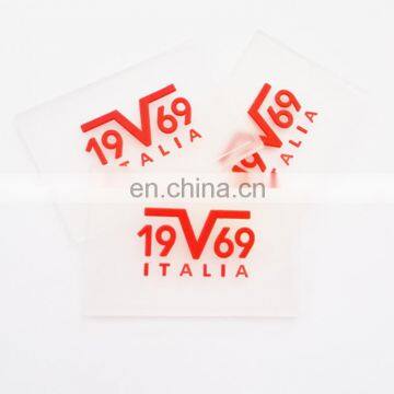 pvc embossed rubber patches,rubber label for clothing/Chrome Label