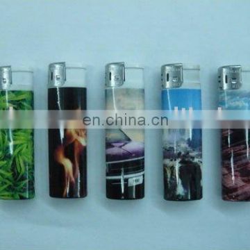 With ISO 9994 and EN 13869 Plastic LIGHTER/8.0CM Lighter with PVC Pictures