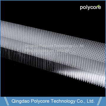 PC Honeycomb Core Transparent Waterproof Light Weight Stiffness Strength High Quality