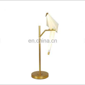 Guangdong Hotel decoration Bird shade led table lights bedside lamp