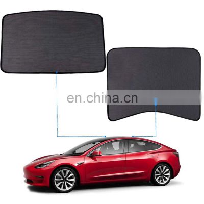 Car Sunshade for 2021Tesla Model 3 Glass Roof Sunshade Custom-fit Roof Window Sunshade Compatible for Model 3