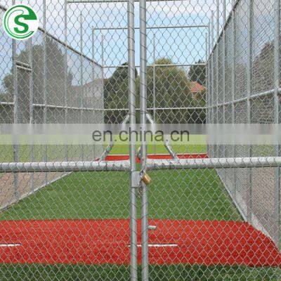 Galvanized fabric chain link wire mesh playground field used fencing for sale