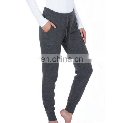 Women Soft Merino Wool Cashmere Knit Sports Casual Pants