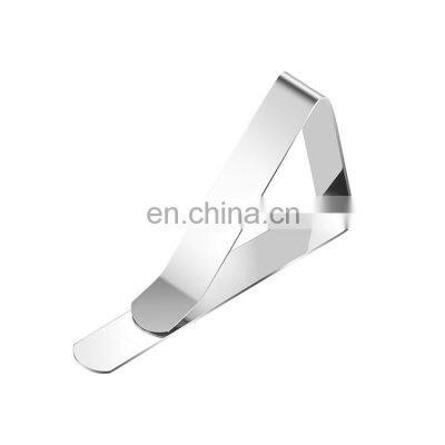 OEM spring clip table cloth cover clamps, stainless steel tablecloth clips