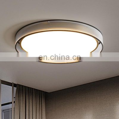 Contemporary Indoor Decoration Ceiling Light Bedroom Round Copper and Acrylic Modern LED Ceiling Lamp