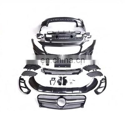 GLA X156 GLA45 Black Grille Lower Lips Auto Bumper Rear Bumper For Mercedes Benz 2014-2020/2018-2020