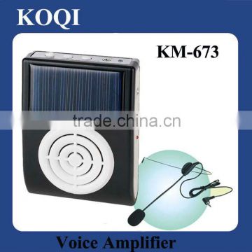 mini amplifier with solar power charging, waistband loudspeaker