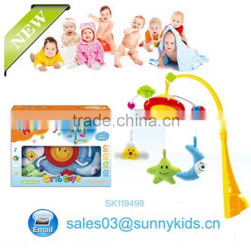Wholesale Electronic Music Baby Hang Bed Baby Rattles Plastic Baby Ring