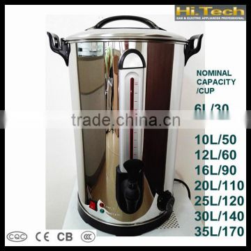 Electric Stainless Steel Water Boiler Tea Urn Water Urn 6-30 Liters
