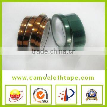 Heat resistant polyimide tape with silicone adhesive