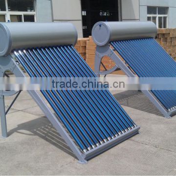 unpressurized fluorocarbon steel passive solar water heater