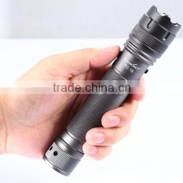 USB Rechargeable led flashlight Power bank torch light smart lighting