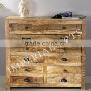 INDIAN MANGO WOOD DRAWER CHEST, FOR HOME FURNITURE