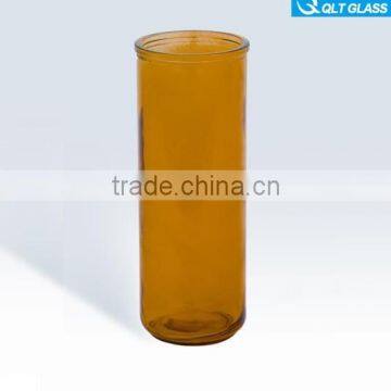 300ml cylinder colored candle glass bottles/candle jars