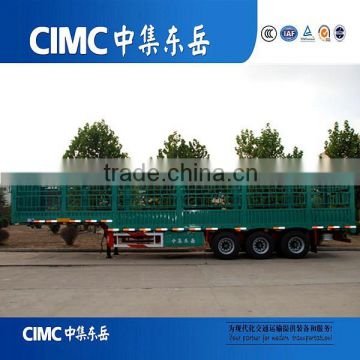CIMC Heavy Load Fence Vehicles Trailer With Leaf Spring Suspension