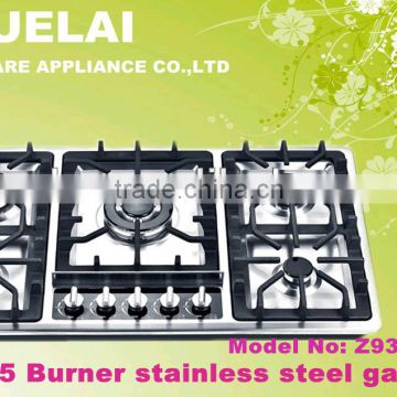 2013 Hot Sales Model Stainless Steel Top 5 Burner Gas Stove Z935-ABCCDI