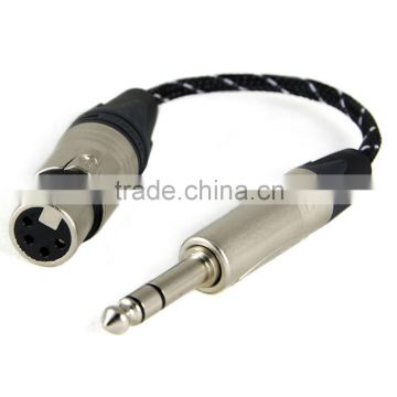 ZY ZY-006 HiFi Cable 4 Pin XLR Female to 6.35 Male Balance Headphone Stereo Cable