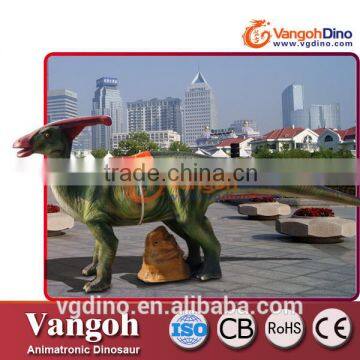 VGQC-215 Dinosaur Rides for Outdoor Playground Exhibiton silicon rubber dinosaur