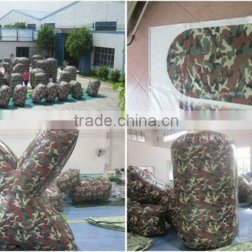 2016 inflatable military paintball bunker/ inflatable paint ball field/obstcle