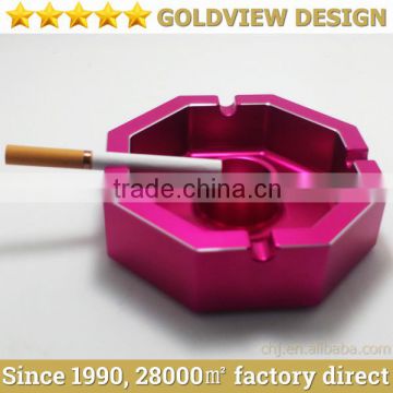 2014 new design emboss gold plating metal ashtray made in china,Antique colourful Plating Alloy Ashtray