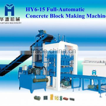 HY-QT6-15 high output concrete block making machine hollow block making machine