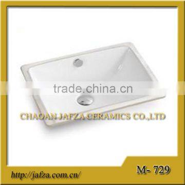 729 Hot selling Ceramic under counter basin