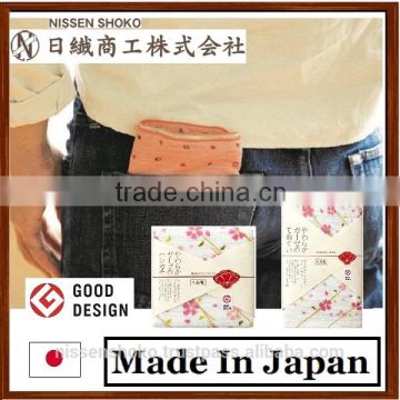 Nice design towel and Easy to use by gauze with good absorbency made in Japan