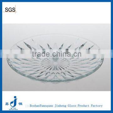 Transparent glass homeware plate 6" 8" 10"