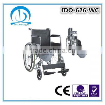 Steel Folding Commode Wheelchair