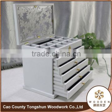 wholesale treasure chest small shadow wooden jewelry boxes