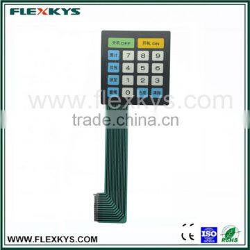 Top quality flat membrane switch keypad