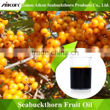Rich in vitamin E, unsaturated fatty acid, carotene China Seabuckthorn Fruit Oil