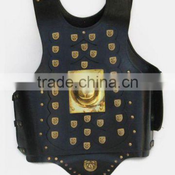 Medieval Leather Armor Brass Fitted