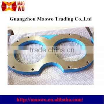 Hot sale Zoomlion concrete pump hardfaced wear plate and cutting ring