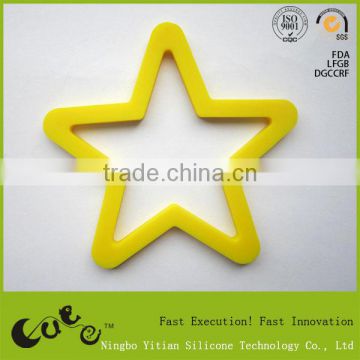 custom star shape silicone coffee cup mat