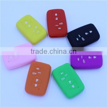 5 buttons silicone car key shell jacket for toyota camry