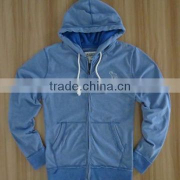 custom blank oem hoodies wholesale / zipper up fleece hoodies /classical basic style fleece zipper hoody