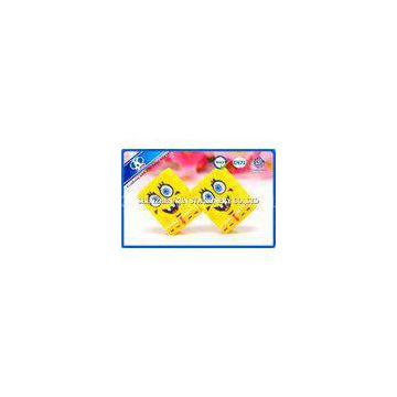 Spongebob Rectangle Yellow Kids Erasers , Students Mini cute eraser