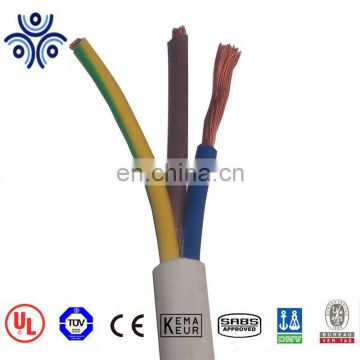Electric wire plastic cover pvc insulation flat cable