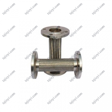 DN40 stainless steel 304 flange connection high pressure metal braided hose used in industry