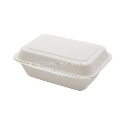 Biodegradable Disposable Plates 7″x5″ Bagasse Clamshell Lunch Box Great for parties substantial and handy
