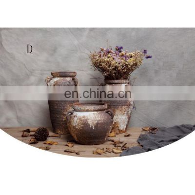 Antique pottery vintage home decoration table home use ceramics vase