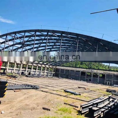customized light steel structure prefabricate hall roof trusses of high rise building