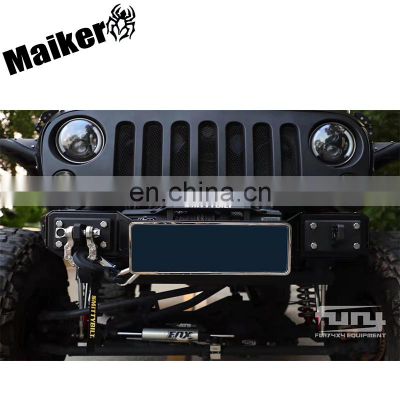 Off Road black Front Bumper for Jeep Wrangler JK 07-17 Aluminum Front Bull Bar 4x4 accessory maiker manufacturer