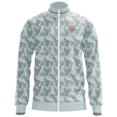 2022 Custom Sublimation Jacket with Beautiful Flowers Pattern
